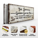 Garden Gastro Pub The Feast You've Financed Sign