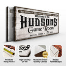 Personalized Game Room Sign IV