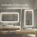 SmartGlow Dimmable LED Frameless Anti-Fog Bathroom Vanity Mirror
