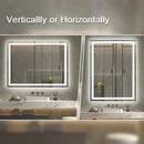 GlareGuard Rectangular Anti-Fog Dimmable Backlit LED Bathroom Vanity Mirror