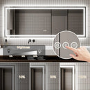 GlareGuard Anti-Fog Bathroom Dimmable Led Mirror Backlit Illuminated Mirror Touch Switch