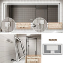 GlareGuard Anti-Fog Bathroom Dimmable Led Mirror Backlit Illuminated Mirror Touch Switch