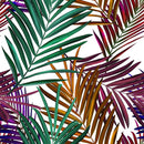 Multicolored Tropical Leaves Wallpaper