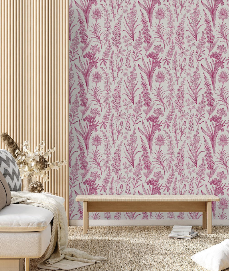 Botanical Graphic Wallpaper