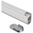 AP16F Aluminum 8 ft Oval Wardrobe Hanging Rail 10 Pack LED lighted Closet Rod Fixture