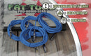 XLR Female to 1/4" Male Jack Microphone Cables (4 Pack) by FAT TOAD | 20ft Pro Audio Blue Mic Cord Extension Patch Lo-Z Connector | 24 AWG Shielded Speaker Wire & Balanced for Studio Audio Recording