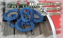 XLR Female to 1/4" Male Jack Microphone Cables (6 Pack) by FAT TOAD| 20ft Professional Pro Audio Mic Blue Cord Patch Lo-Z Connector | 24 Gauge Shielded, Balanced Wire for Impeccable DJ Audio Recording
