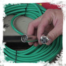 XLR Microphone Cables (4 Pack) by FAT TOAD | 50ft Professional Pro Audio Green Mic Cord Extension Patch with Lo-Z Connector | 24 AWG Shielded Wire & Balanced for Music Recording Studio Mixer Gear