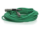 XLR Microphone Cables (4 Pack) by FAT TOAD | 50ft Professional Pro Audio Green Mic Cord Extension Patch with Lo-Z Connector | 24 AWG Shielded Wire & Balanced for Music Recording Studio Mixer Gear