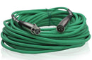 12 PACK - FAT TOAD XLR Microphone Cables | 50ft Professional Pro Audio Green Mic Cord Extension Patch with Lo-Z Connector | 24 AWG Shielded Wire & Balanced for DJ Music Recording Studio Mixer Gear