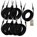 Guitar Cables (4 Pack) Instrument Cord by FAT TOAD | 24 AWG Patch Conductor for Electric or Acoustic Guitar, Bass, Amps, Keyboards & Pro-Audio DJ Recording Studio PA | 20FT 1/4 Inch Straight-End Wires