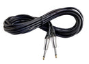 Guitar Cables (10 Pack) Instrument Cord by FAT TOAD | 24 AWG Patch Conductor for Electric Guitar, Bass, Amplifier, Speaker, Keyboard & Recording Studio | Shielded 20FT 1/4 Inch Gold Straight-End Wires