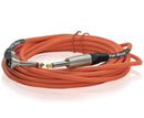 Right-Angled Guitar Cables (24-Pack) by FAT TOAD - 20FT 1/4-Inch Straight-End 24GA Instrument Cords for Electric Guitar, Bass, Pedal, Keyboard, Speaker Amplifier & Studio Recording