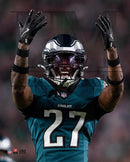 Quinyon Mitchell Flexing Action Philadelphia Eagles 8" x 10" Football Photo