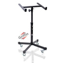 Studio Mixer Stand DJ Cart by GRIFFIN | Rolling Standing Rack On Casters with Adjustable Height | Portable Turntable Holder | Mobile Mount For Digital Drum Machine, Mixing Audio Gear & Music Equipment