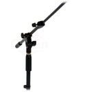 2 PACK- Low Profile Microphone Stand by GRIFFIN | Short Tripod Mic Stand Mount with Boom Arm for Kick Bass Drum, Studio Desktop Recording, Singing & Guitar Amplifiers | Small Height Telescoping Holder