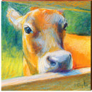 Cow | Wall Art Print on Real Wood