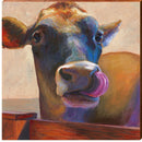 Cow | Wall Art Print on Real Wood