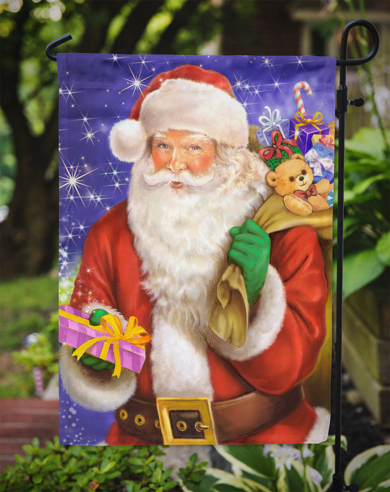 Christmas Santa Claus Ready to Work Flag Garden Size APH7595GF