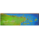 Apostle Islands Map | Wall Art Print on Real Wood
