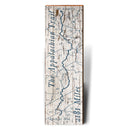 The Appalachian Trail Map Wooden Sign | Wall Art Print on Real Wood