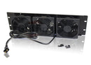 GRIFFIN Rackmount Cooling Fan - 3U Ultra-Quiet Triple Exhaust Fans, Keep Studio Audio Equipment Gear Cool - Rack Mount on Network IT System Server