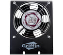 GRIFFIN Rackmount Exhaust Fan (4 PACK)- 3U Ultra-Quiet Triple Cooling Fans to Keep Studio Audio Gear Cool - Rack Mount for Network IT Server Rails with Temperature Control Panel Cabinet