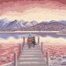 A Pawfect Place by the Water Lakeside Dog Counted Cross Stitch Kit by Bothy Threads XLP21