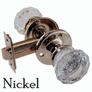 Fluted Glass Doorknob w/Small Rosette