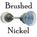 Glass Door Knob Pair, Elegant & Simple