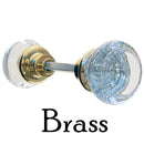 Glass Door Knob Pair, Elegant & Simple
