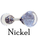 Glass Door Knob Pair, Elegant & Simple