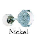 Octagonal Shape Glass Door Knob