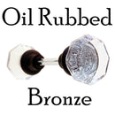 Octagonal Shape Glass Door Knob