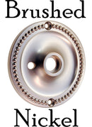 Round Door Knob Rosette with Beaded Edge