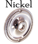 Round Door Knob Rosette with Beaded Edge