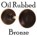 Art Deco Style Door Knobs, Solid Core