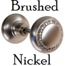 Solid Door Knobs with Egg & Dart Design