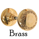 Solid Door Knobs with Egg & Dart Design
