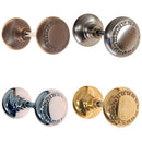 Solid Door Knobs with Egg & Dart Design