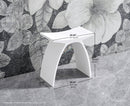 ARCSTONE 17"  Freestanding Solid Surface Bathstool