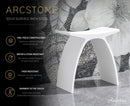 ARCSTONE 14"  Freestanding Solid Surface Bathstool
