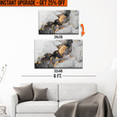 Upgrade Your 36x24 Inches 'Black Gold Marble' Canvas To 48x32 Inches