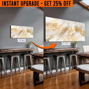 Upgrade Your 20x10 Inches 'White Gold Texture Abstract' Canvas To 48x24 Inches