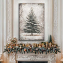 Vintage Pine Tree Christmas Wall Art III