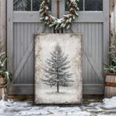 Vintage Christmas Tree Wall Art X