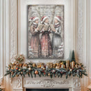 Vintage Christmas Carolers Wall Art