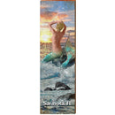 Sarasota, FL Mermaid Sunset | Wall Art Print on Real Wood