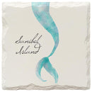 Sanibel Island Mermaid Tail Coaster Set
