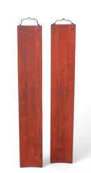 Pair Red Door Plaque